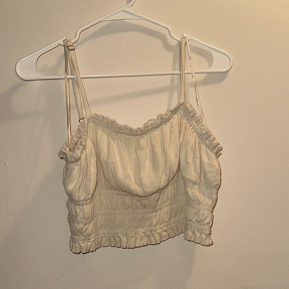 Elegant Cream Women's Top